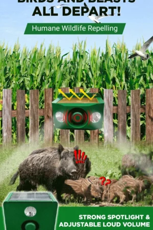 High volume solar warning lights to deter predators ( BUY 1 GET 1 FREE )